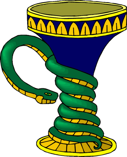 Vaso com cobra