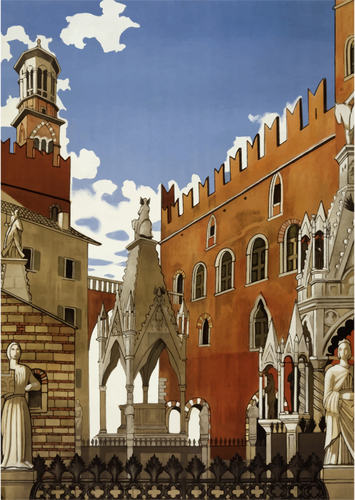 Verona van gebouwen