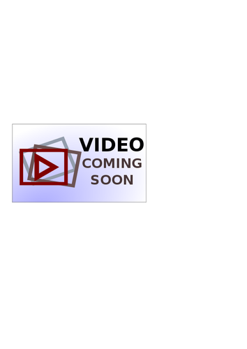 Coming Soon icône vector image vidéo