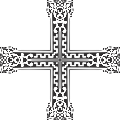 带装饰品的十字架