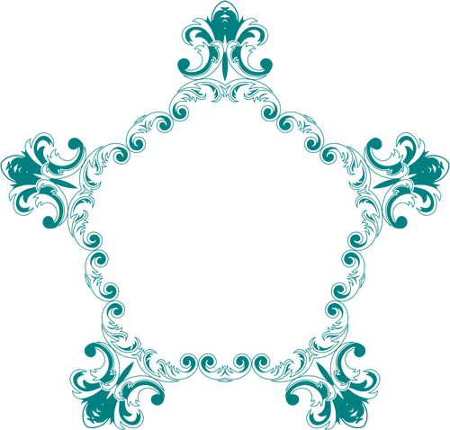 Floral ornamental frame