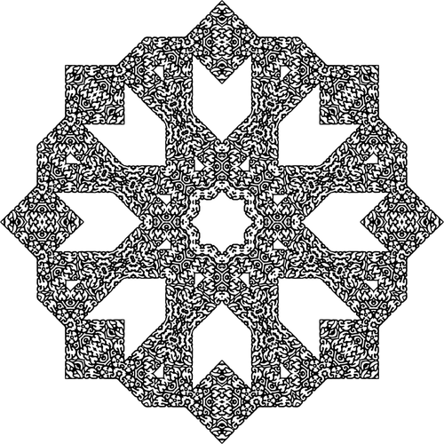 Geometris dan bunga frame