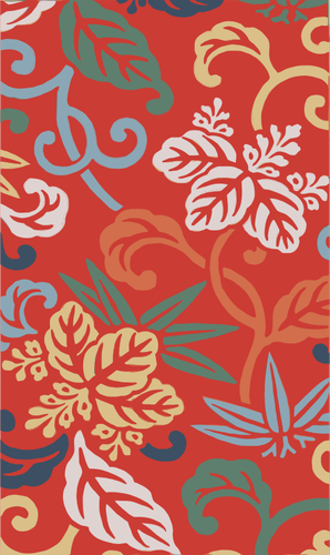 Motif floral de japonais