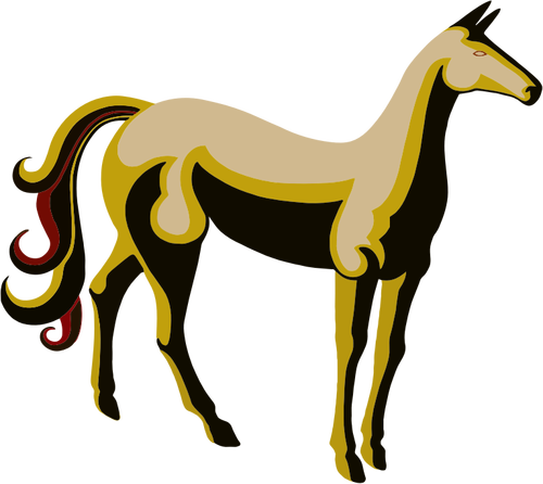 ビンテージの様式化された馬