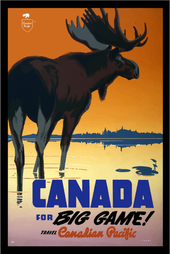 ملصق السفر من كندا
