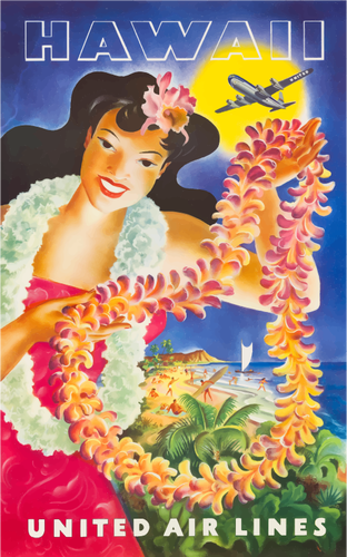 Hawaiian toerisme poster