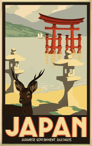 Affiches Vintage tavel du Japon