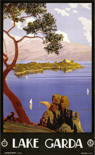 Cartel del lago de Garda