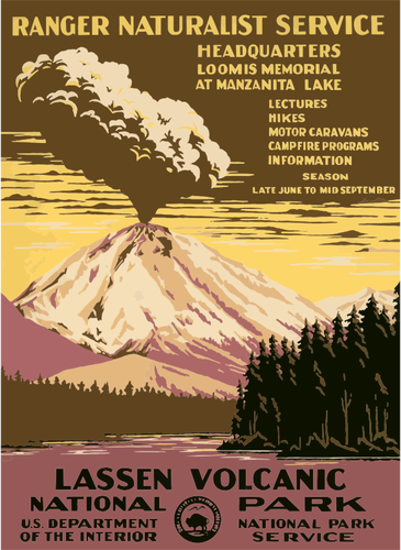 Вулкан плакат