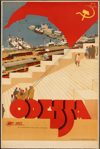 Reizen poster van Odessa, Oekraïne