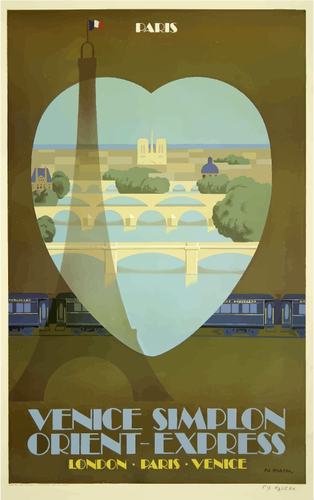 Orient Express travel poster