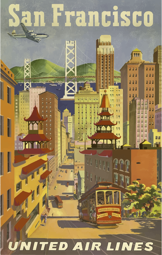 San Francisco vintage plakaten