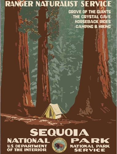 세쿼이아 여행 포스터