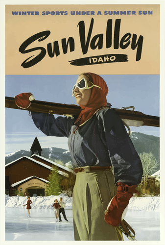 Idaho यात्रा पोस्टर
