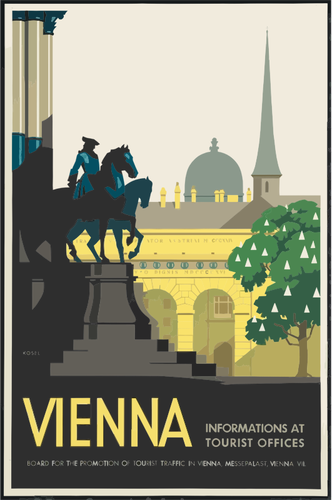 Reise plakat av Wien