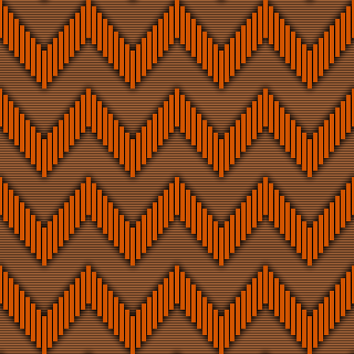 Retro pattern in orange shades