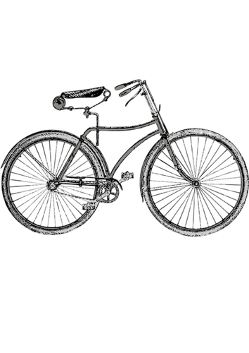 Vélo vintage gris