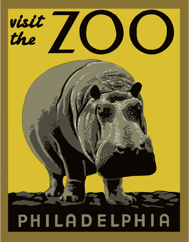 De Philadelphia zoo poster