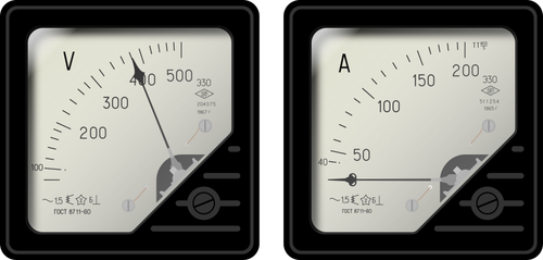 Voltmeter en de ampèremeter