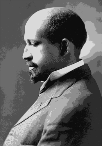 W. E. B. Du Bois 肖像気功ベクトル画像