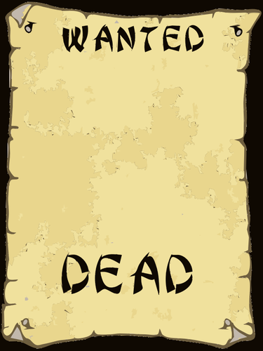 Wanted dead or alive | Public domain vectors