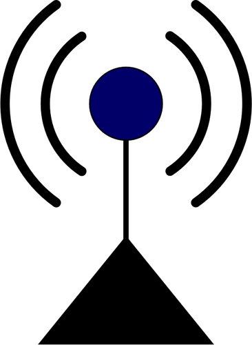Přístupový bod WLAN symbol Vektor Klipart