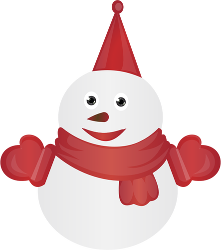 Dressed snowman