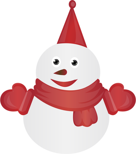 Dressed snowman