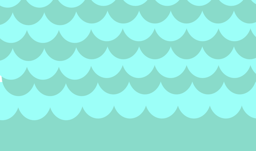 Turquoise pattern of waves vector graphics