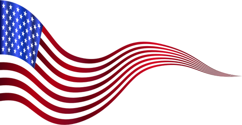 Волнистые США флаг баннер картинки
