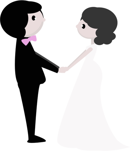 背景なしで結婚式の日