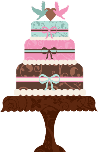 Wedding cake illustration