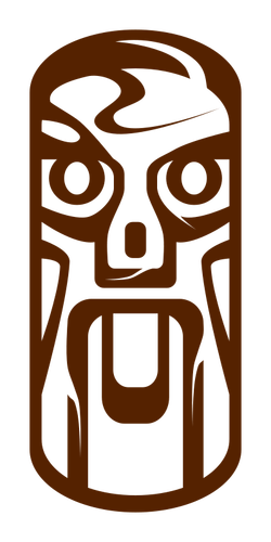 Tiki estatua vector de la imagen