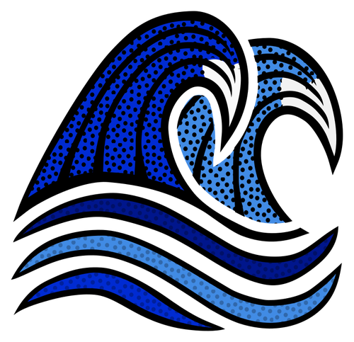 Blå bølger