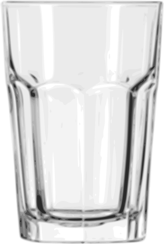 Illustrazione vettoriale della bevanda vedere attraverso il vetro