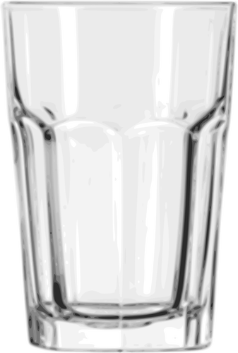 Vector illustration of beverage see through glass