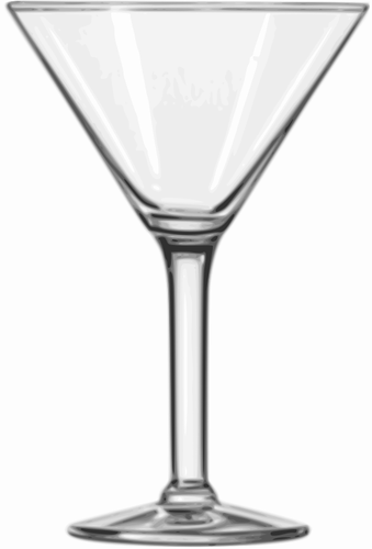 Vector miniaturi de martini sticlă