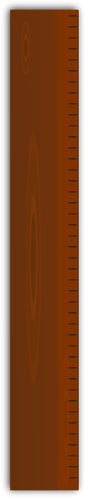 Wooden ruler vector image