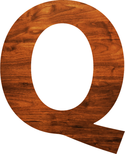 Q 木製の文字