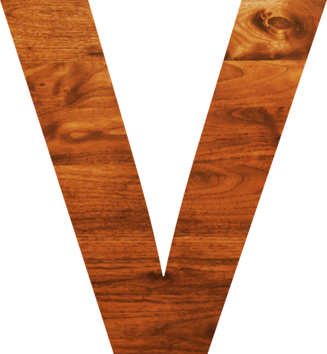 Woode 字母 V