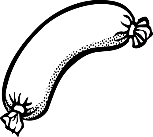 Ilustración de vector de salchicha manchada