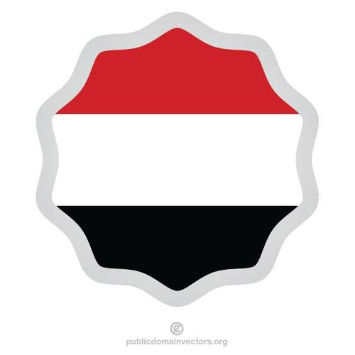 Bandera símbolo de Yemen