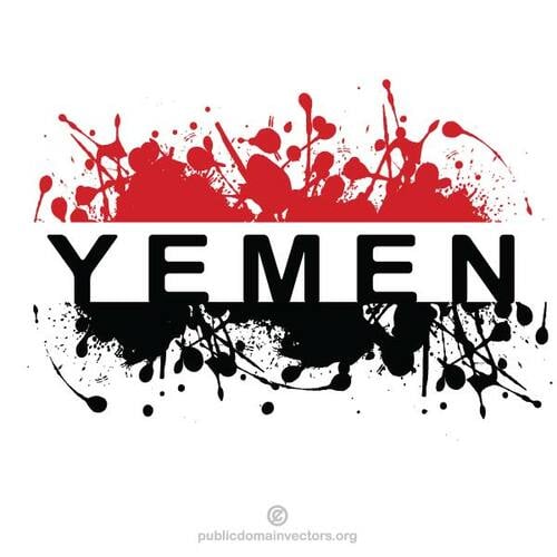 Symbole du drapeau au Yémen