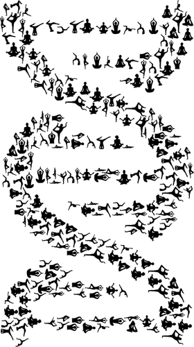 Yoga DNA symbol