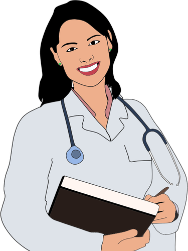 Young female doctor | Public domain vectors
