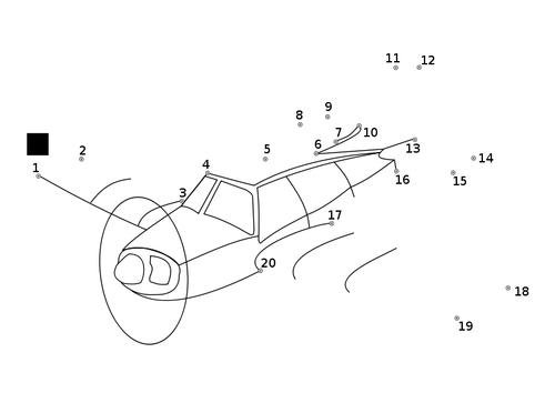 Planul conecta puncte de desen vector