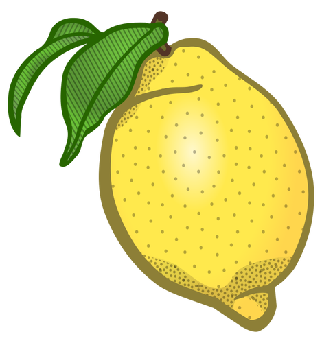 Clipart vectorial de limón