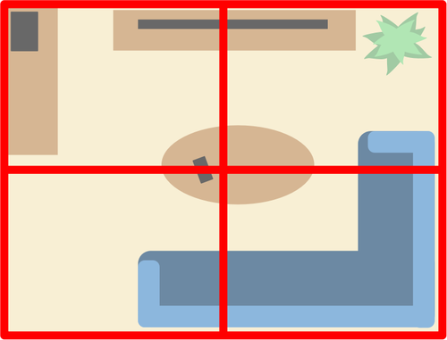 Zone search pattern illustration