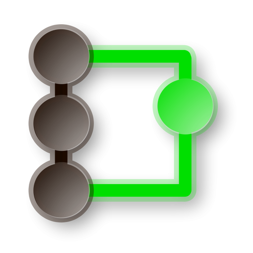 Image de vecteur icône QGit