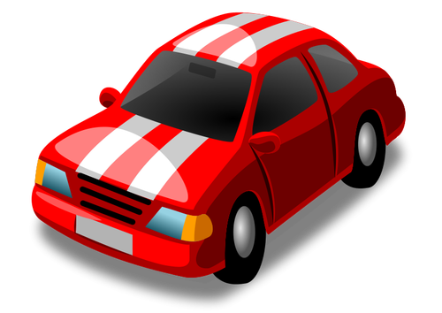 Vector clip art of sports vehicle